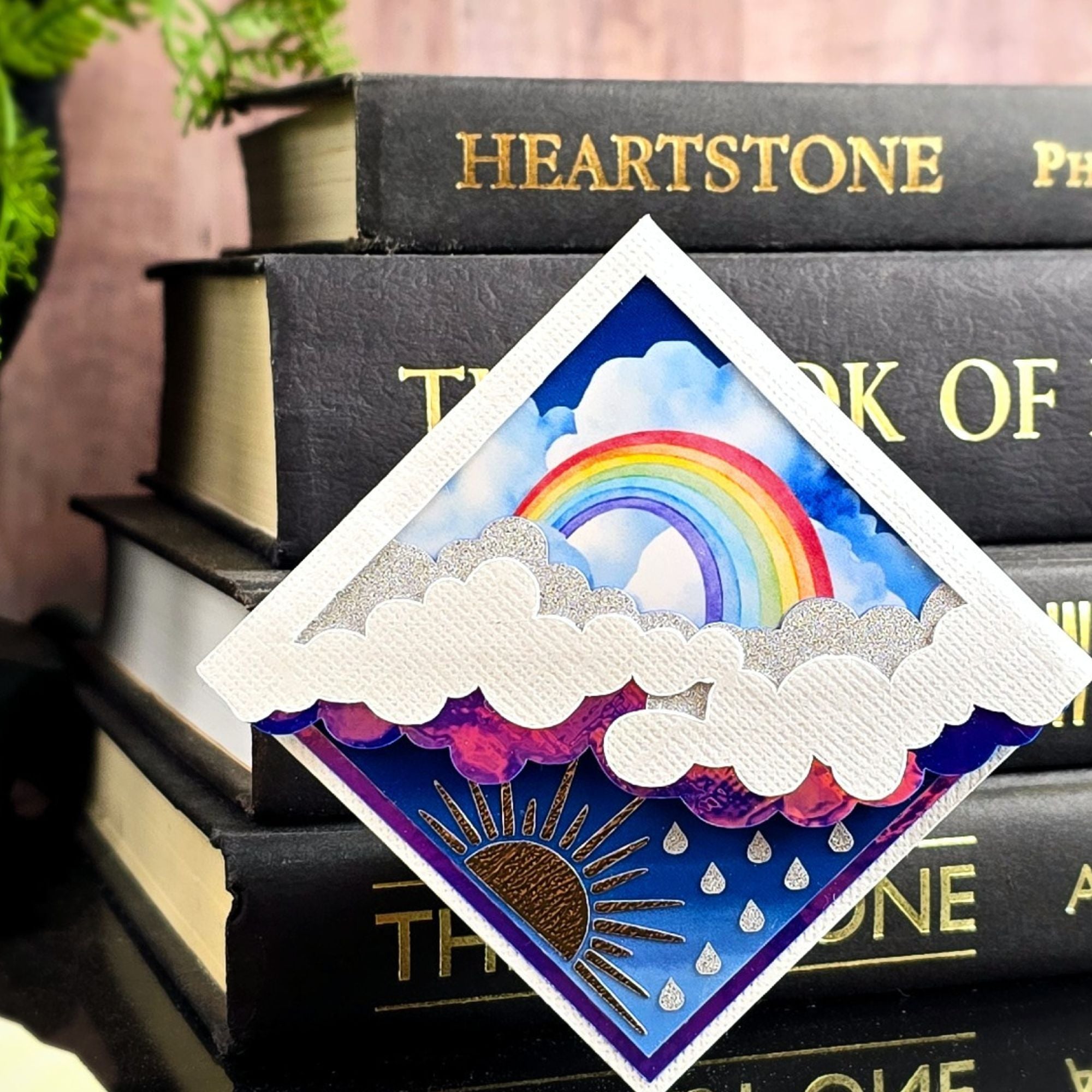 Rainbow Skies Deluxe Corner Bookmark