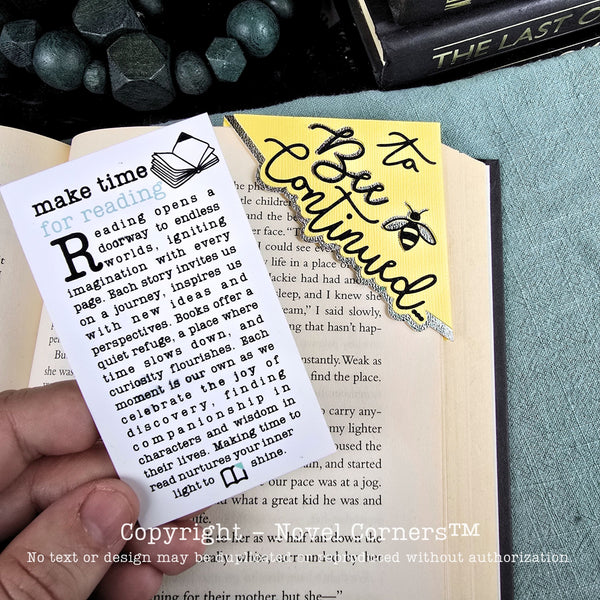 Make Time for Reading Deluxe Bookmark + Card Gift Set