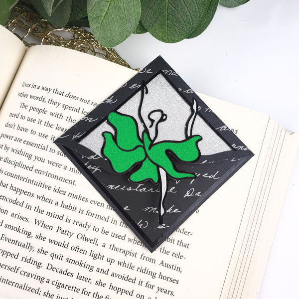 Dancer Paper Signature Corner Bookmark