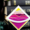 Pink Mountains Paper Corner Bookmark