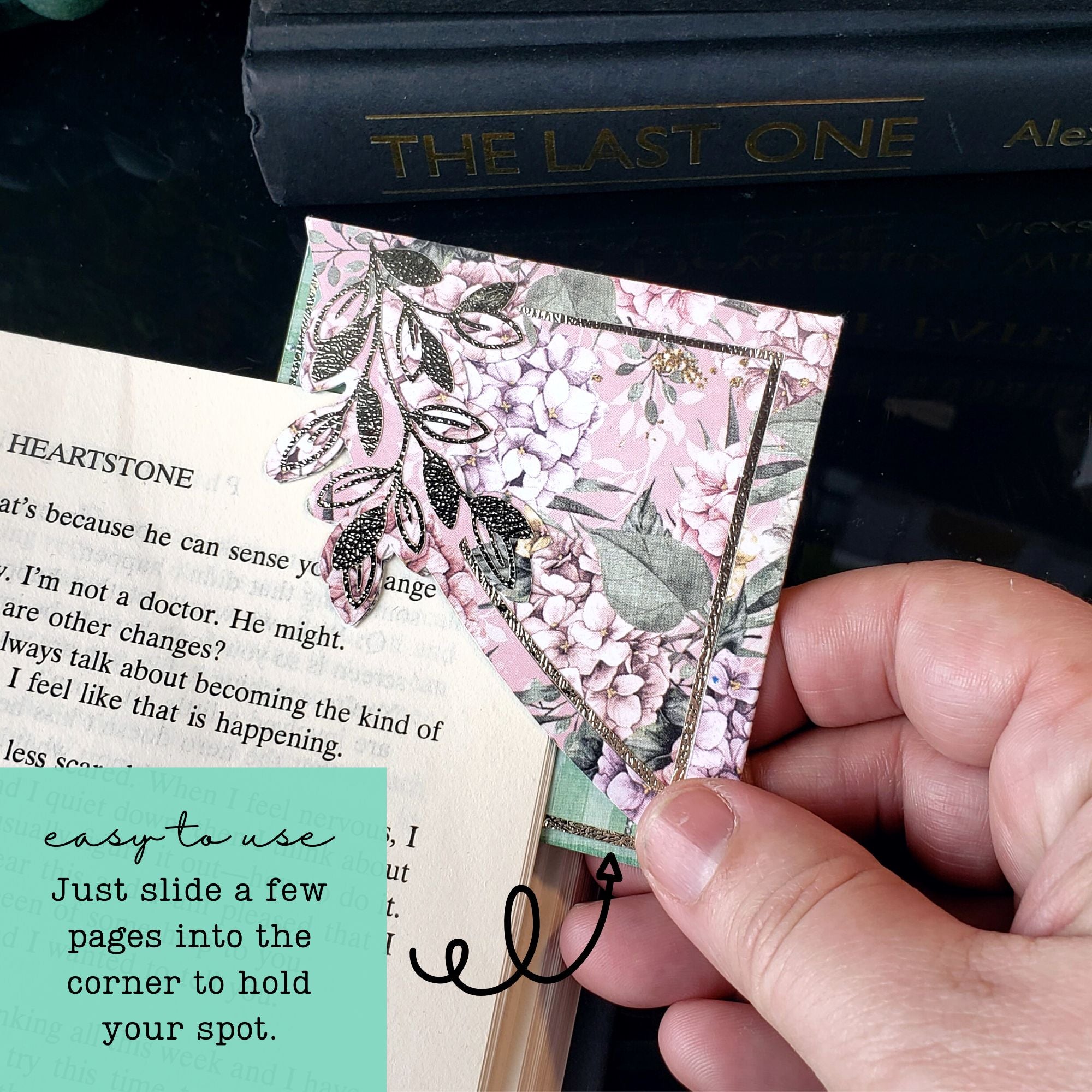 Hydrangea Flower Bouquet Paper Corner Bookmark