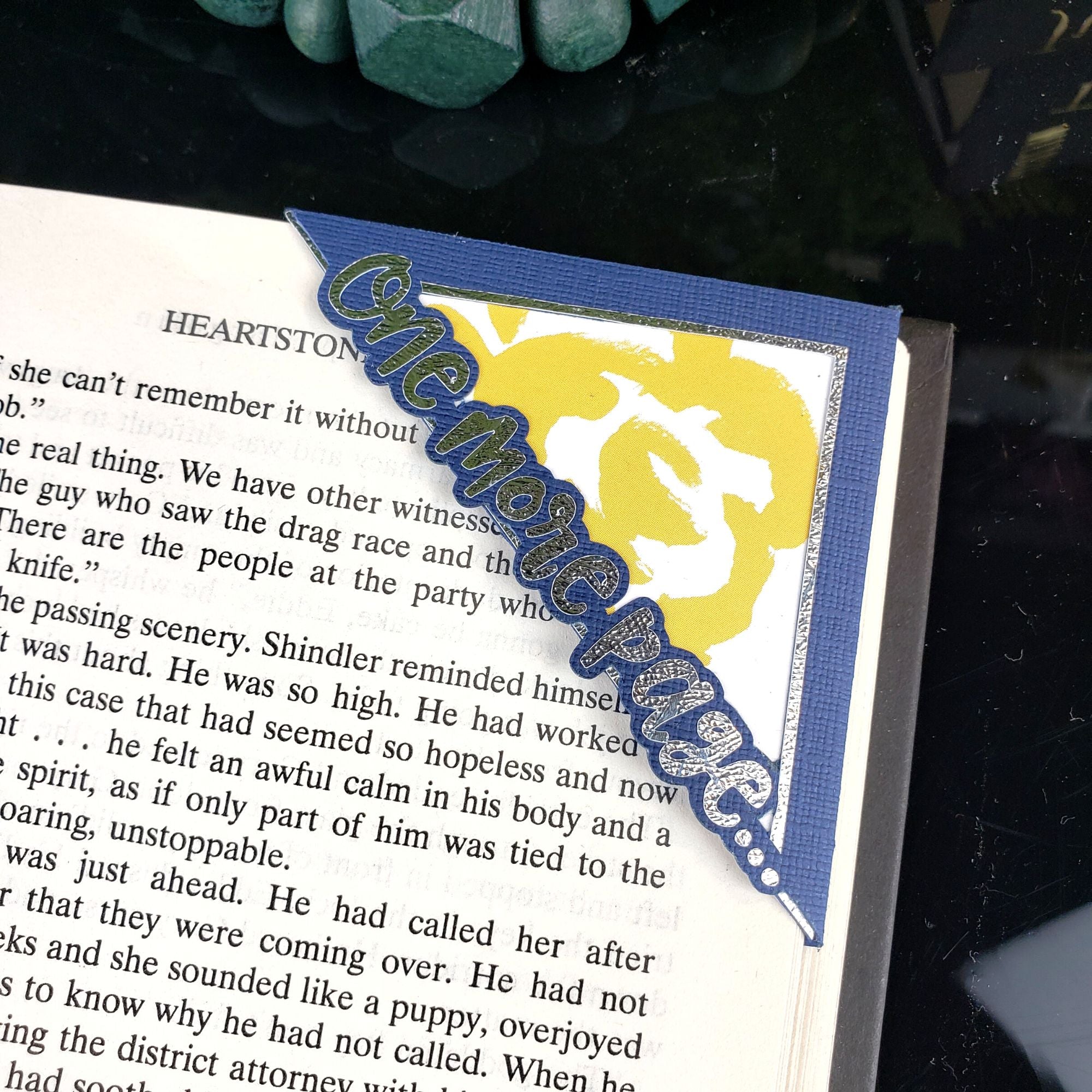 One More Page Paper Corner Bookmark