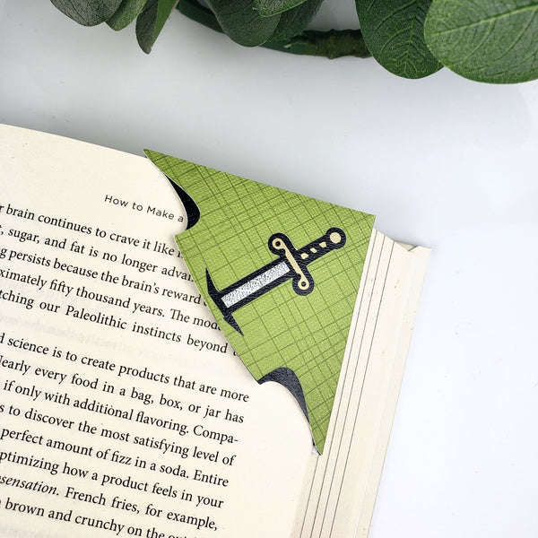 Sword Paper Corner Bookmark