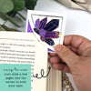 Purple Crystals Paper Corner Bookmark