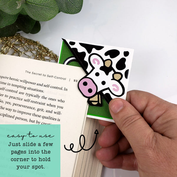 Cow Belle Signature Corner Bookmark