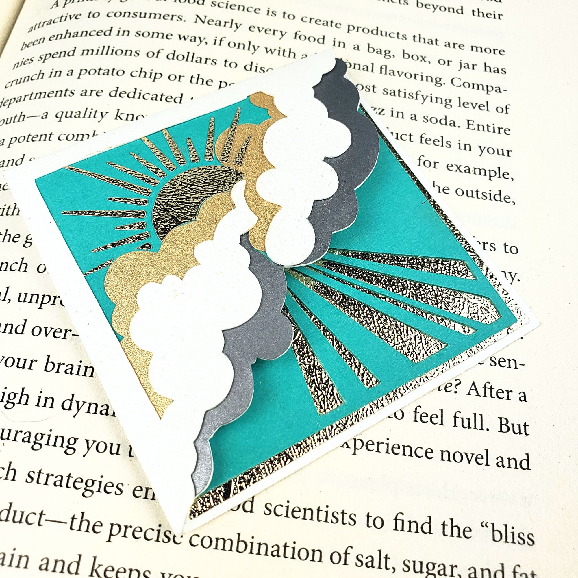 Shining Skies Paper Corner Bookmark
