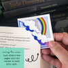 Rainbow Skies Paper Corner Bookmark