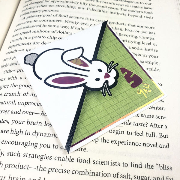 White Rabbit Signature Corner Bookmark