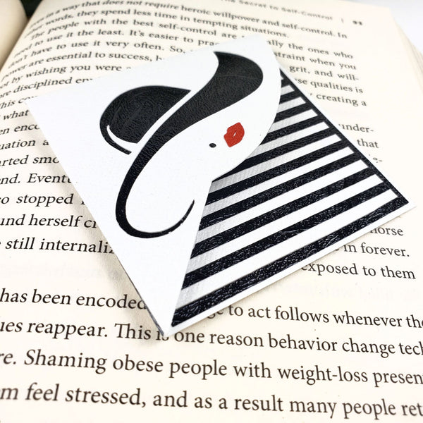 Glamour Girl Paper Corner Bookmark