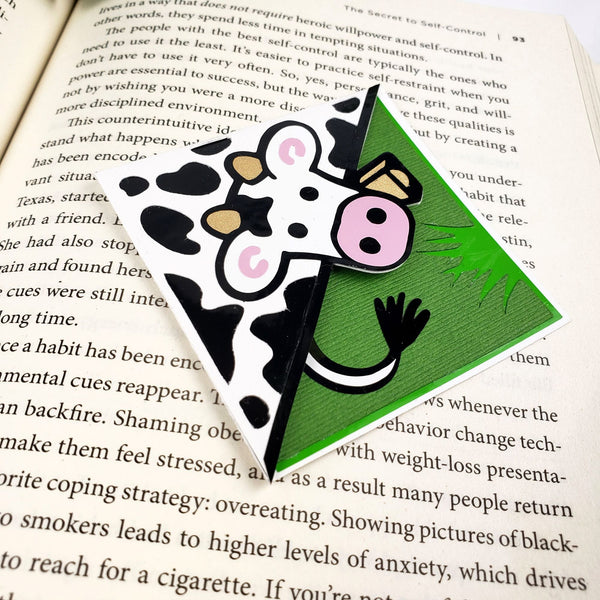 Cow Belle Signature Corner Bookmark