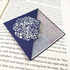 Peony Flower Bouquet Signature Corner Bookmark