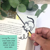 Mouse Cheese Paper Corner Bookmark