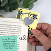 Yellow Kitty Hearts Paper Corner Bookmark