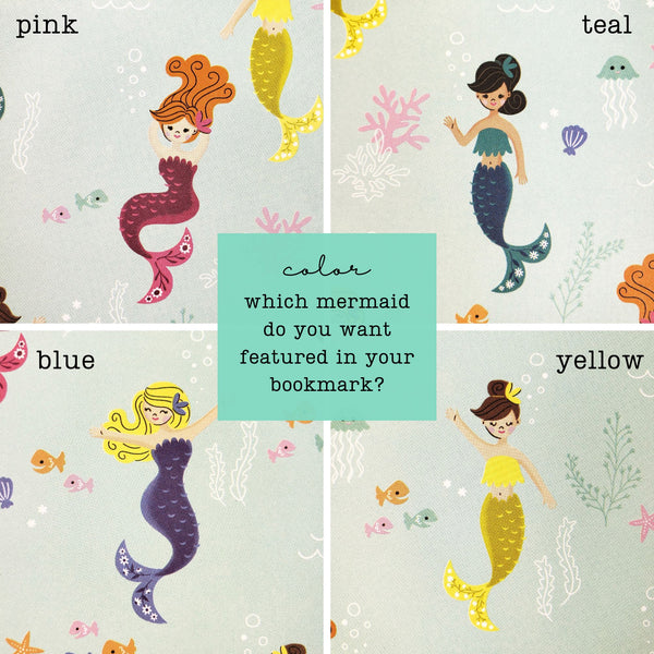 Mermaid Bubbles Paper Corner Bookmark
