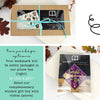 Purple Crystals Paper Corner Bookmark