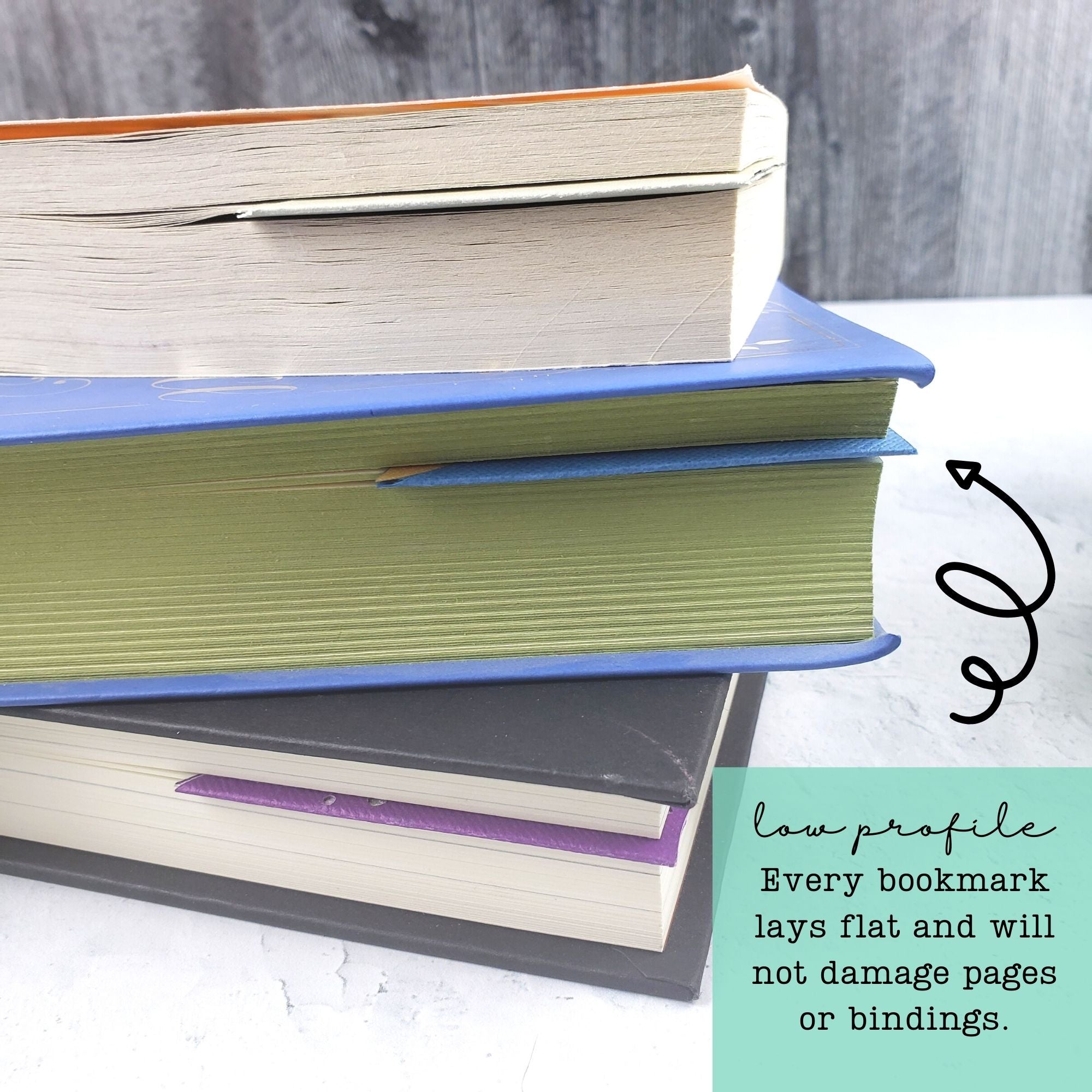 Purple Crystals Paper Corner Bookmark