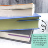 Purple Crystals Paper Corner Bookmark