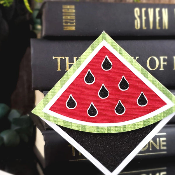 Watermelon Fruit Paper Corner Bookmark