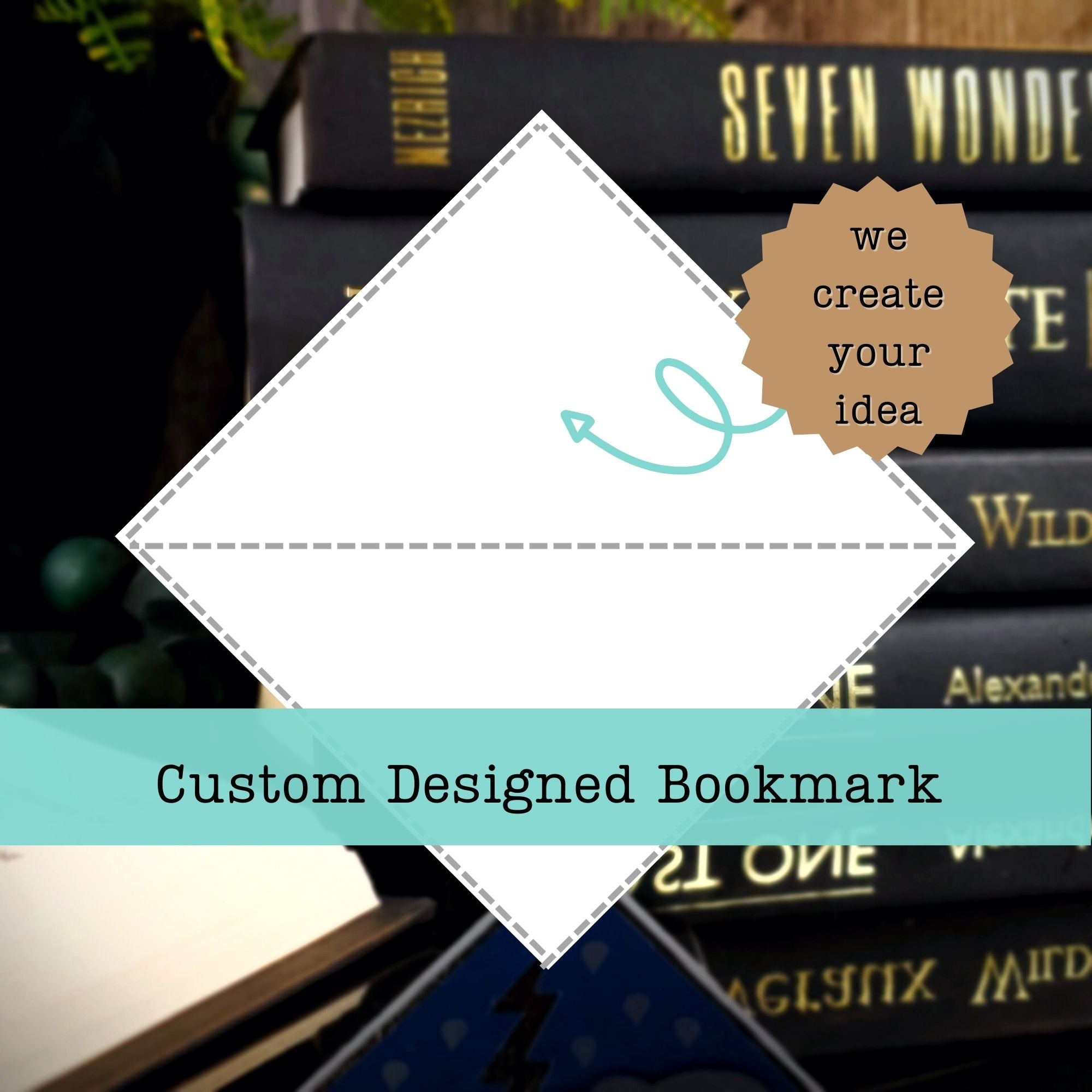 Custom Designed Paper Corner Bookmark